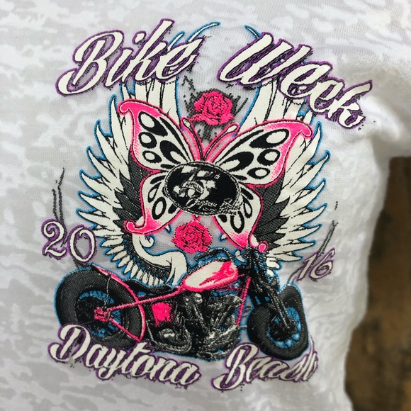 Daytona Bike Week 2016 Burnout Hoodie T Shirt - Picture 7 of 12